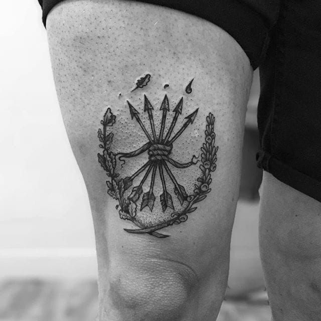 Jim Cameron's Cameron Clan tattoo