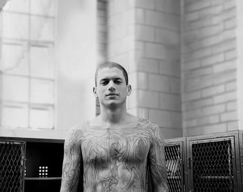 Looking forward to seeing Scofield back from the dead in season 5, Michael Schofield and his Prison Break tattoo #prisonbreak #michaelschofield