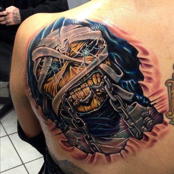 Here are some tattoos for fans of Iron Maiden