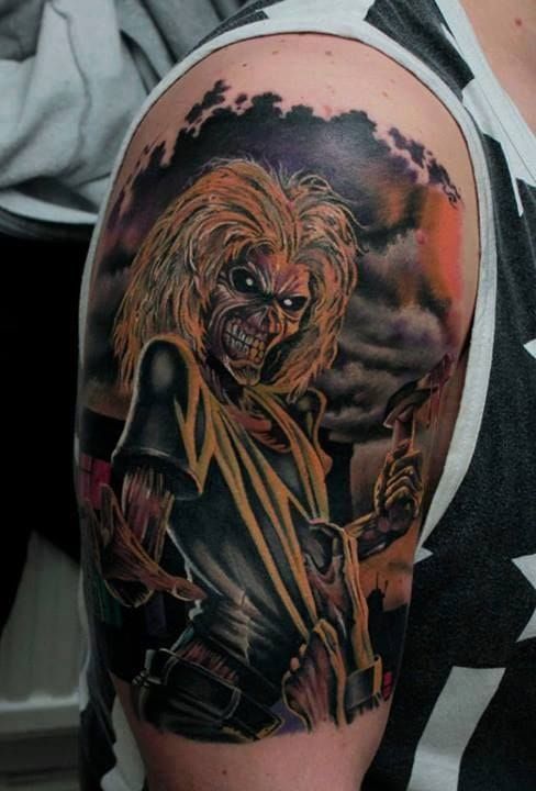 From the album cover "Killers" released in 1981 Eddie comes with full on 80's metal hair
