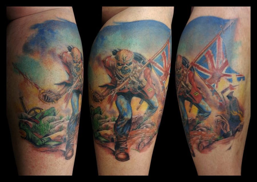 Eddie as "The Trooper" 1983 from Eyedeal Ink studios