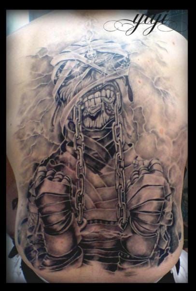The mummy is a favorite and makes a killer backpiece