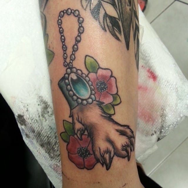 Lucky Rabbits Foot Tattoo Rub it for good luck  Thanks P  Flickr