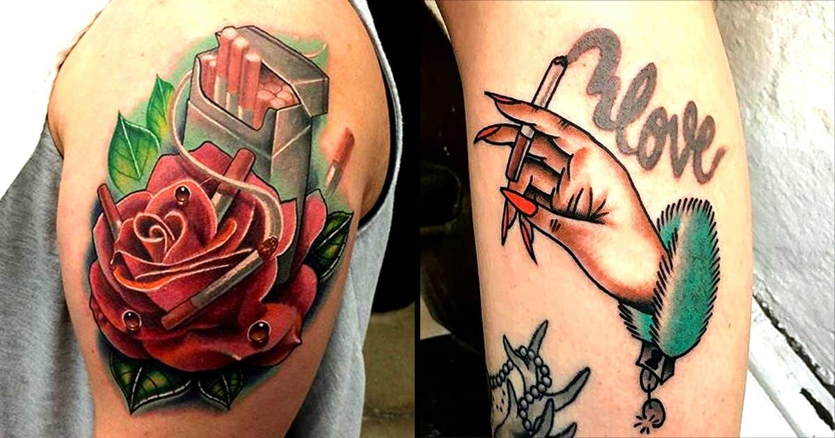 14 Cigarette Tattoos For You Too Keep Your Bad Habits Under Control