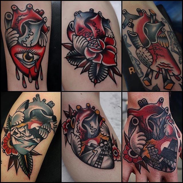 Eye-Catching Heart Tattoos By Mors Tattoo • Tattoodo