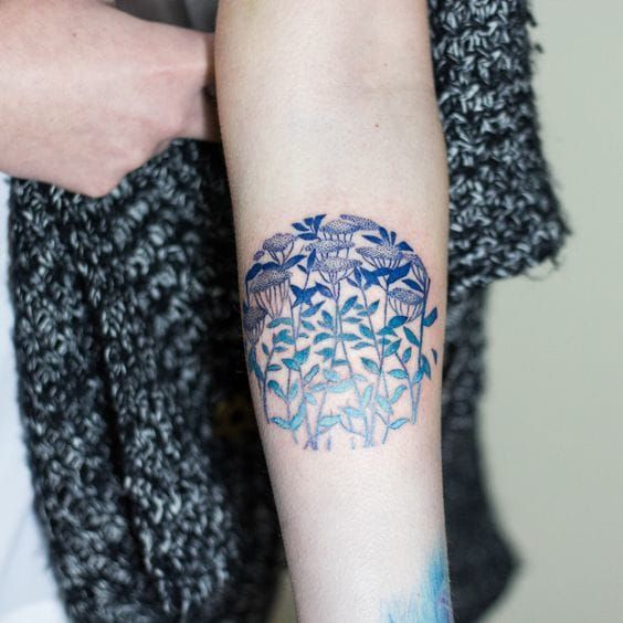 My first and second Delft Blue tattoos by Jon Squires Urge 2 Tattoo  Edmonton Alberta  rtattoos