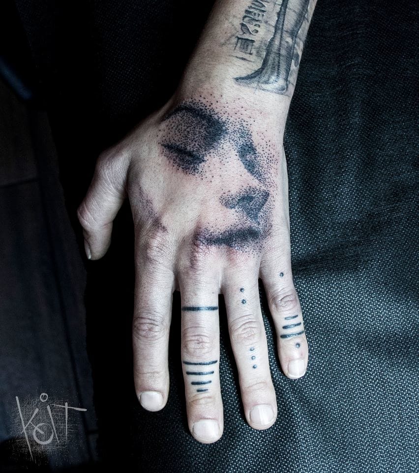 Creative dotwork! #Koit #dotwork #handtattoos