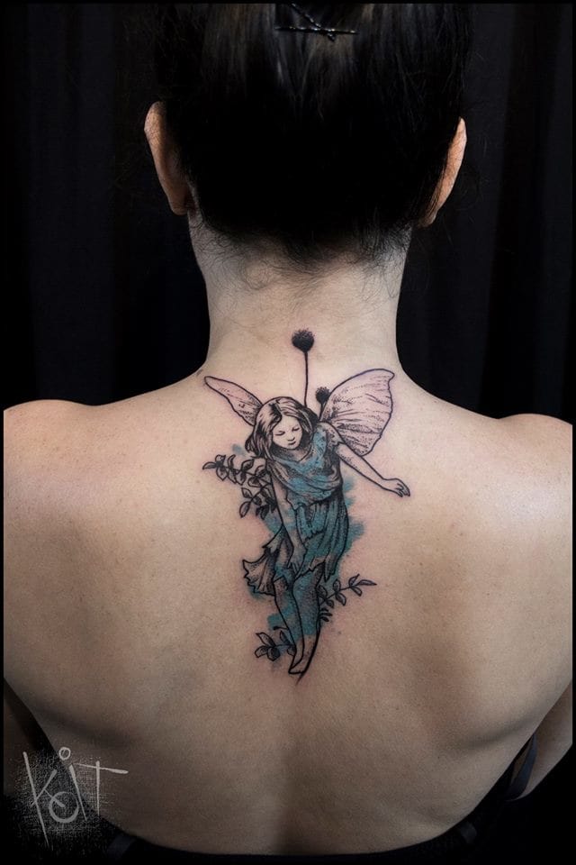 Sweet fairy #fairytattoos #Koit #graphictattoos
