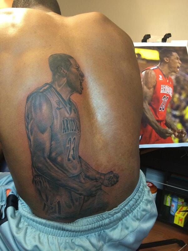 Realistic Portrait Tattoos of NBA Icons • Tattoodo