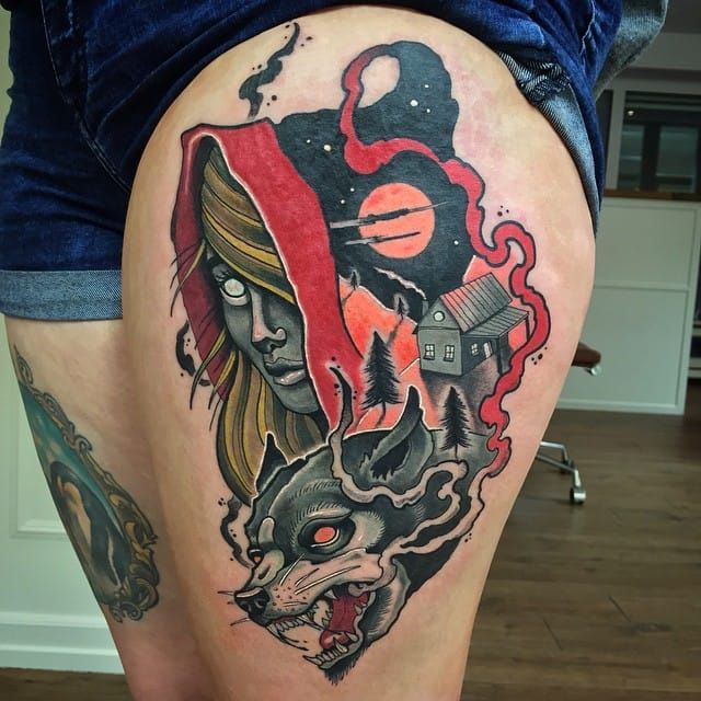 Red riding hood tattoo by Aneta Juchimowicz  Post 27191