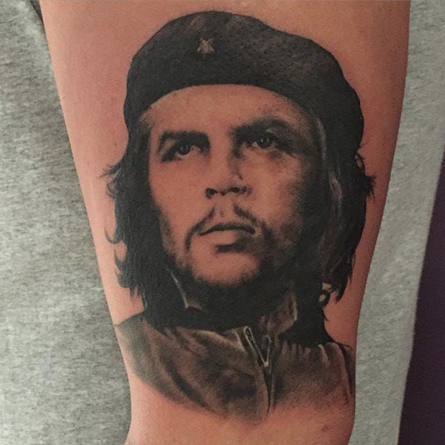 Mike Tyson Che Guevara tattoo in 2003