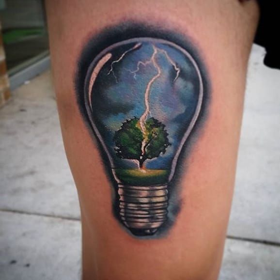 10 Out Of The Ordinary Light Bulb Tattoos • Tattoodo