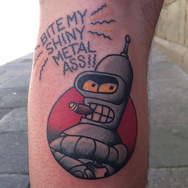 Tattoo desing futurama  Futurama Tattoo desings Sleeve tattoos
