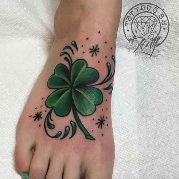 three leaf clover tattoo