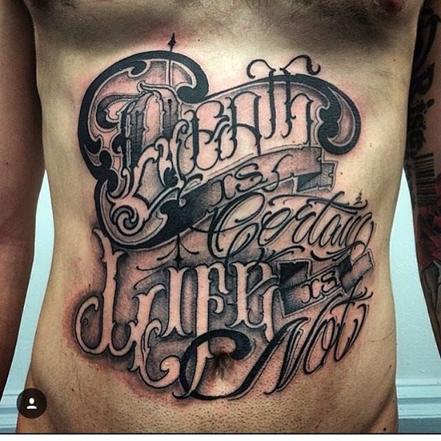 Script and Lettering Tattoos to Tantalize You  Tattoodo