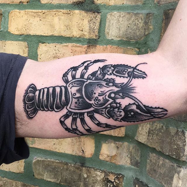 Lobster tattoo on the rib  Tattoogridnet