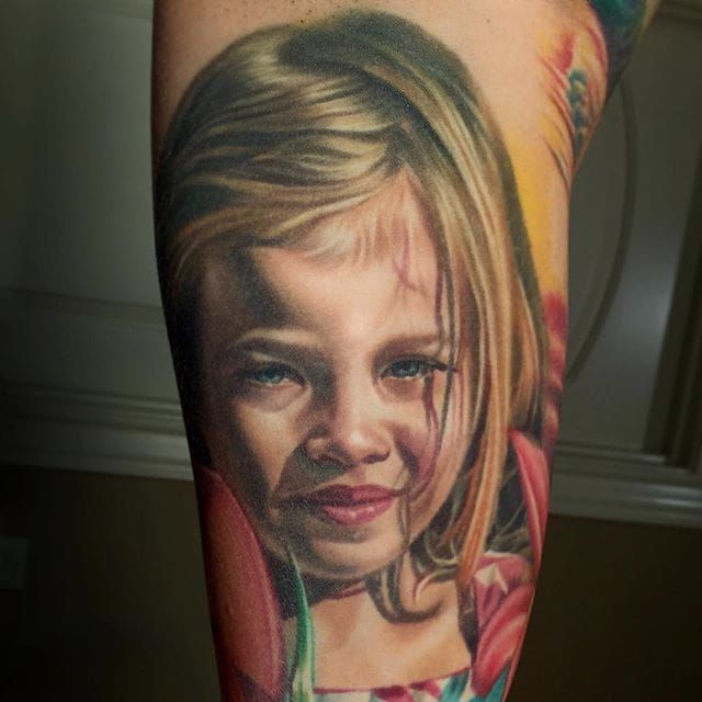 Realistic Mother Portrait Tattoo  Ace Tattooz