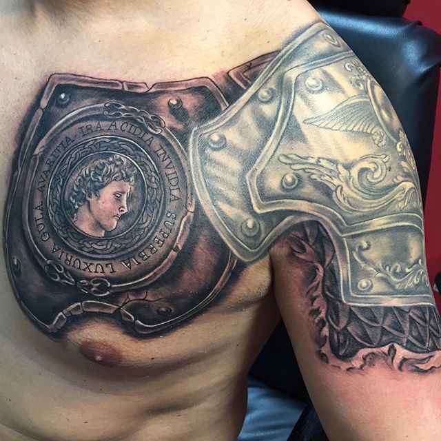 808 TATTOO  Sleeve and chest plate by csawyertattoo   Facebook