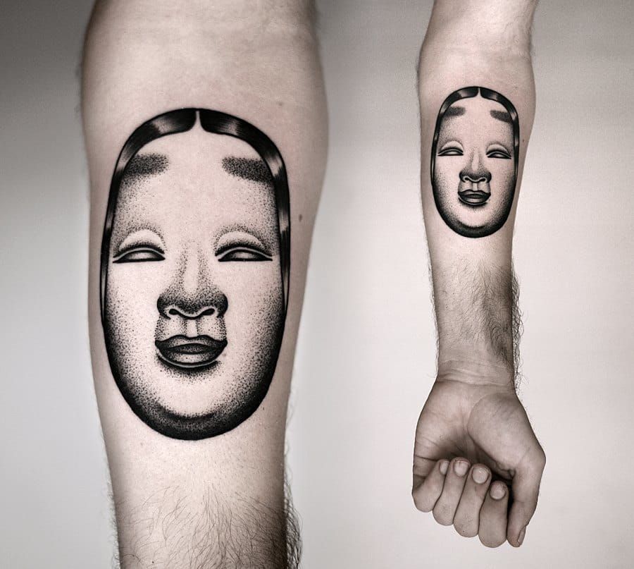 60 Drama Mask Tattoo Designs For Men  Theatre Ink Ideas