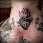 Tiny Sacred Heart made by Tim Hendricks. (Instagram: @timhendricks) #blackandgrey #sacredheart #timhendricks