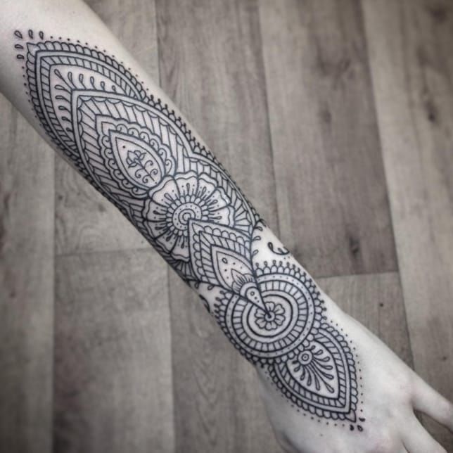 Henna inspired half sleeve