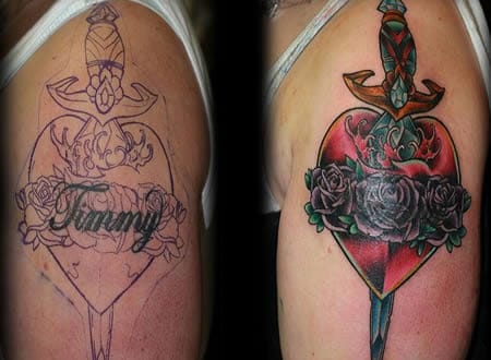 Jimmy went from asshole to "really nice tattoo".