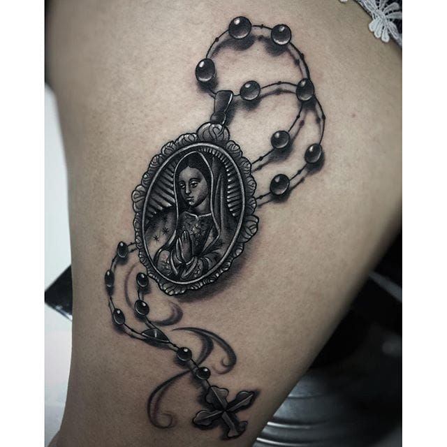 The Virgin of Guadalupe in honor of my very devoted Catholic mom and my  love for the poor and in need by Gilda Accosta of Lady Octopus Tattoos  Arlington VA  rtattoos