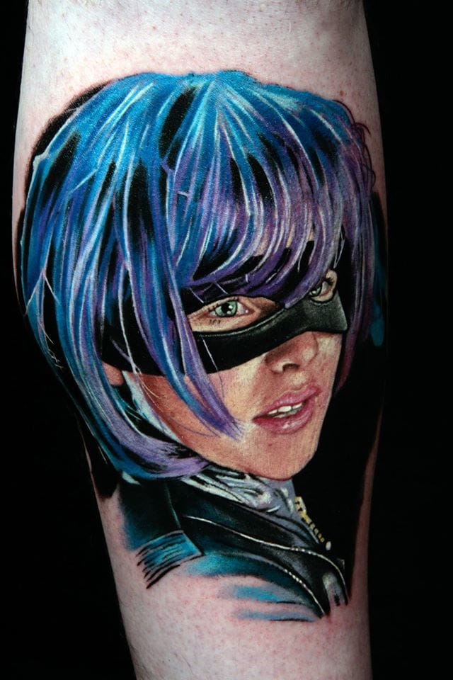 Great Hit Girl from Kick Ass by David Corden #movie #movietattoo #greathitgirl #kickass #davidcorden