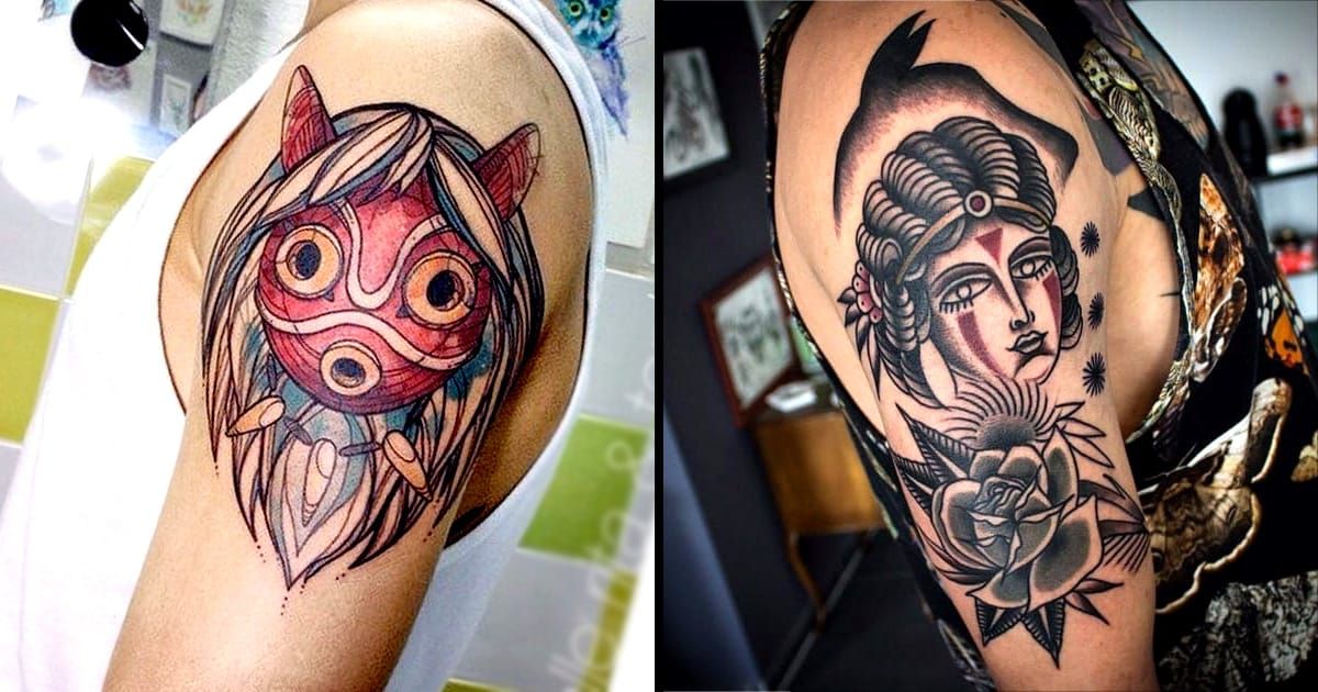 12 Outstanding Princess Mononoke Tattoos • Tattoodo
