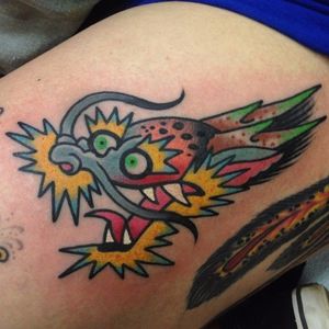 Dragon Head Tattoo by Greg Christian #dragonhead #traditionaldragon #GregChristian #traditional