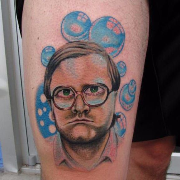 Does the tin man have a sheet metal cock He sure does and now Greg has  this decent kitty loving bastard tattooed on him broketattoos  viciousinksh ink tattoos michigantattooer bubbles trailerparkboys  decent 