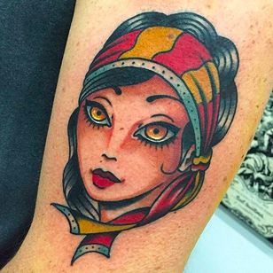 Bright And Beautiful Doll-Eyed Girl Tattoos By Giuseppe Messina • Tattoodo