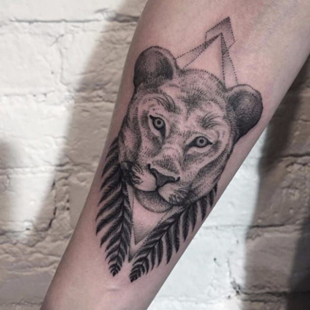 Lion Forearm Tattoo Female - Temu
