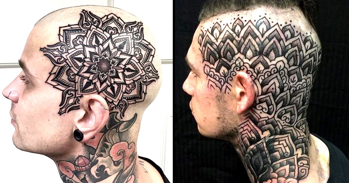 10 Beautiful And Badass Mandala Head Tattoos • Tattoodo 10 Beautiful And Badass Mandala Head Tattoos • Tattoodo