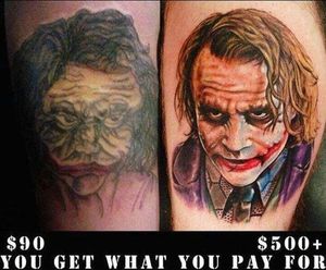 Good vs bad tattoo