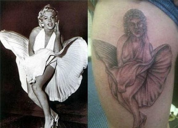 Don't think this artist has ever seen Ms. Marilyn Monroe