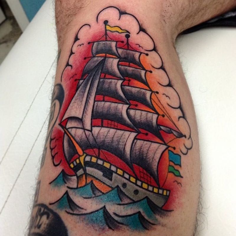 Fair Winds And Following Seas Temporary Tattoo Sticker  OhMyTat