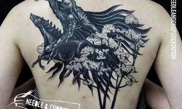 Dark And Beautiful Handpoke Tattoos By Sarah Lu