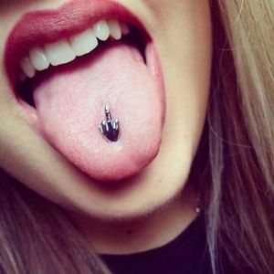 Tongue Piercing #Tongue #Piercing #BodyModification #Oralpiercings