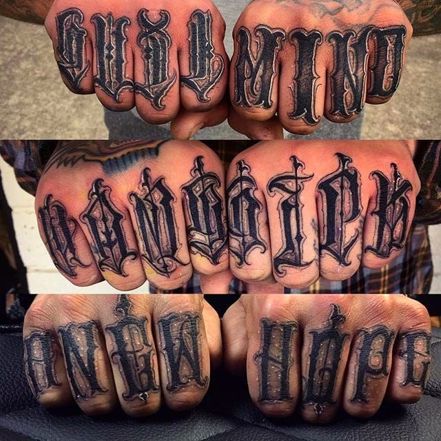  font tattoo on finger by Dr WOO  Finger tattoos Knuckle tattoos Tattoo  fonts