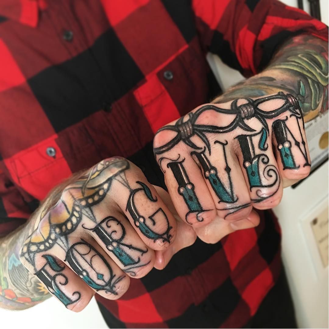 Strong and Badass Knuckle Tattoos  Tattoodo