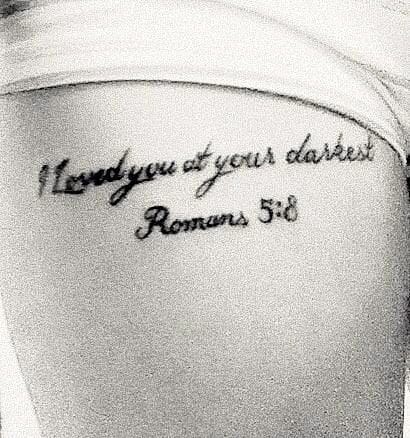 Beautiful paraphrase on God's love. #god #lettering #phrase #qoute #romans