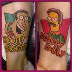 Ned Flanders Tattoo by Marcus Dodd #NedFlanders #theSimpsons #SimpsonsTattoos #MarcusDodd #Simpsons