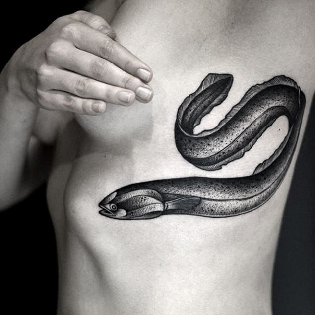 60 Eel Tattoo Designs For Men  Elongated Fish Ink Ideas  Tattoo designs  men Jellyfish tattoo Tattoo designs