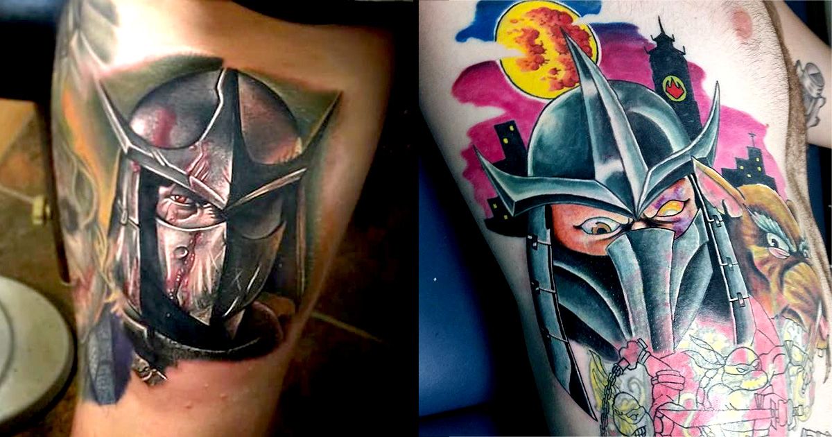 8 Impressive Shredder Tattoos • Tattoodo