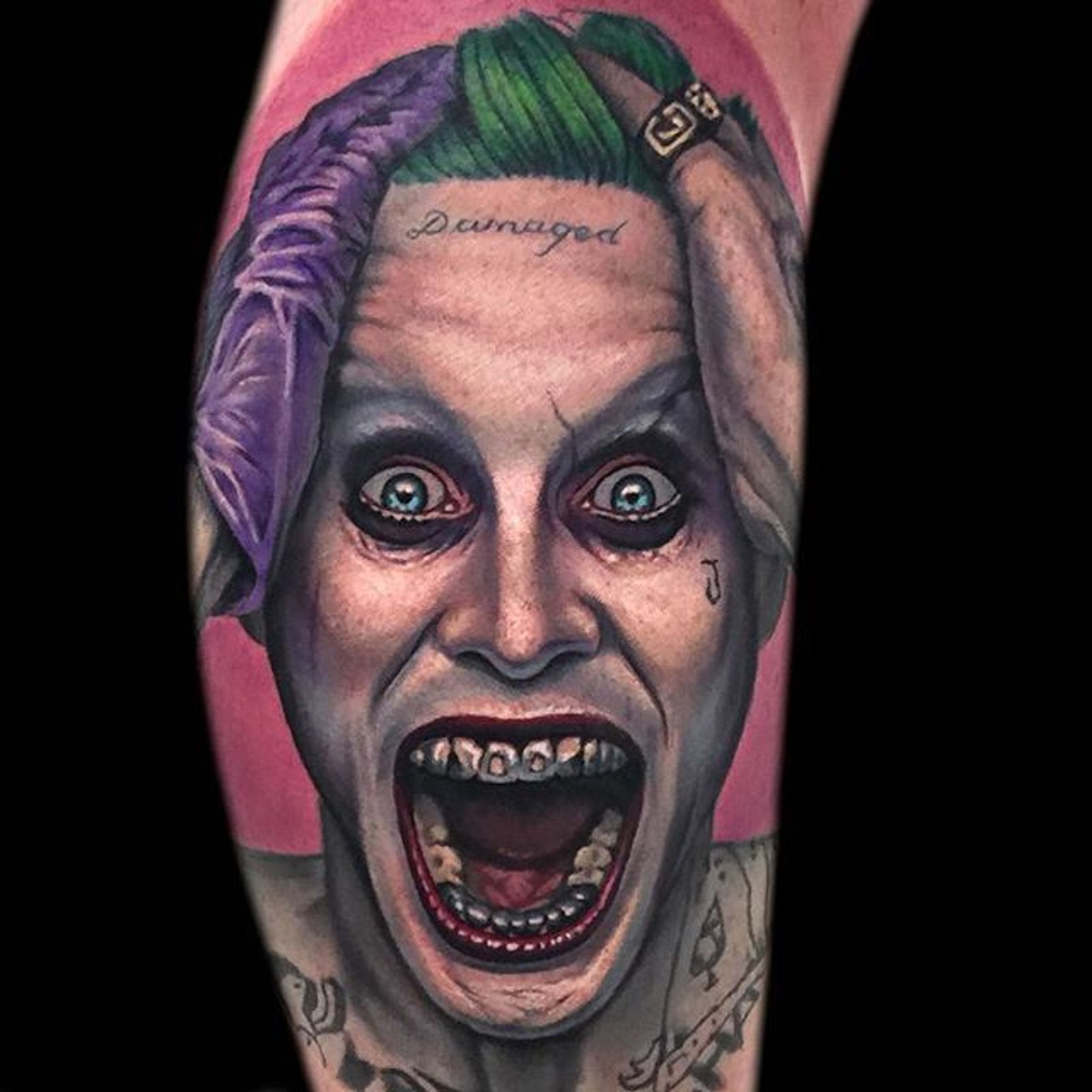 12 Tormenting Jared Leto Joker Tattoos • Tattoodo