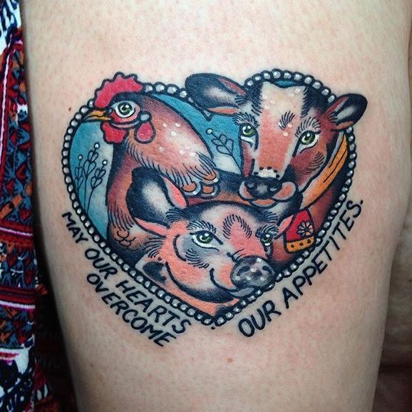 14 Vegan Tattoos The Animal Friendly Body Art Inspired By Nature