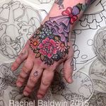 Bouquet tattoo by Rachel Baldwin. #Rachel Baldwin #girly #pastel #cute #bouquet #handjammer