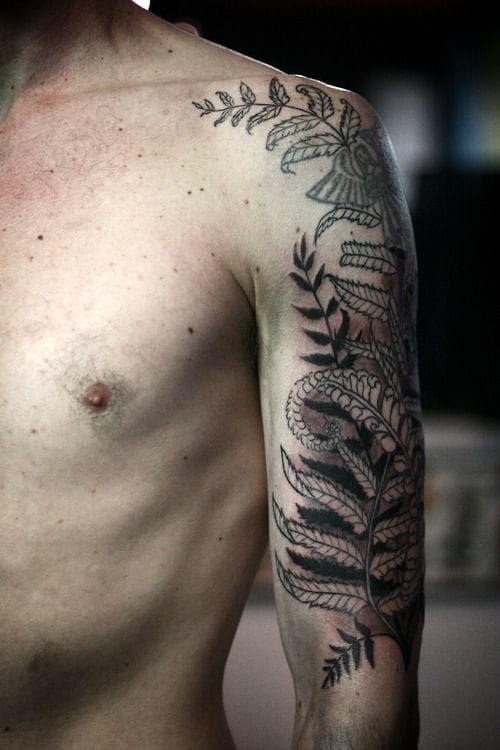 Tattoo artist Alice Carrier at Anatomy Tattoo in Portland, Oregon, loves adorning the body of her clients with vegetals.