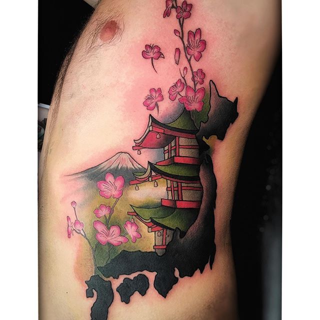 Mount Fuji tattoo by pittakkm  Tattoogridnet